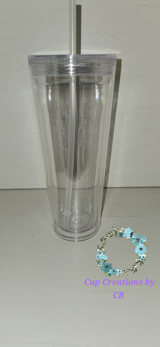 24oz Acrylic Funnel Tumbler