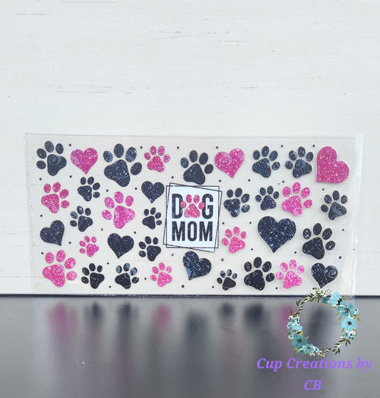 Pink and Black Dog Mom