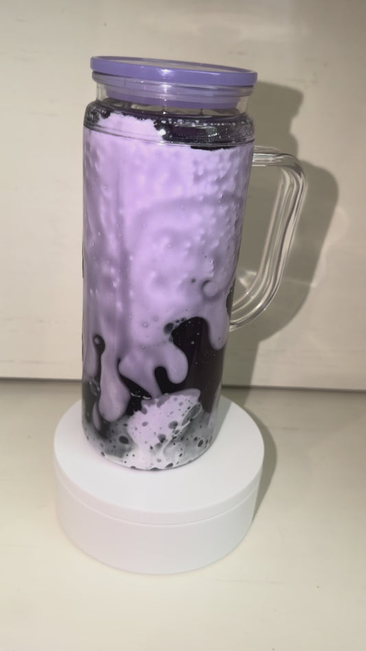 Purple and black dual lava